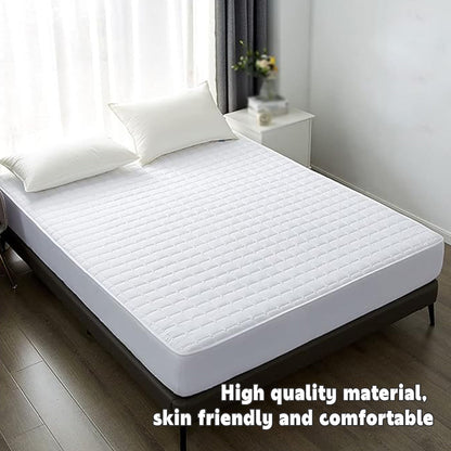 Waterproof Mattress Protector Fitted Bed Top Cover for Hotels