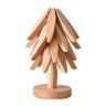 Solid Walnut Christmas Tree Trivet for Pots — Beige / 4 Pcs