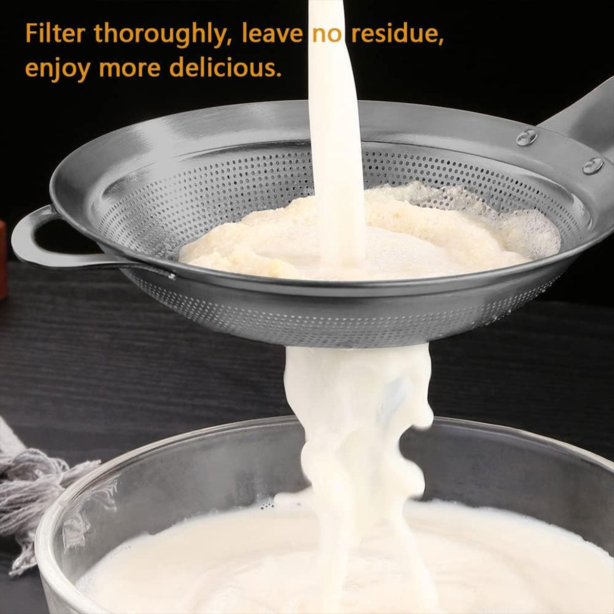 Stainless Steel Colander Spoon Strainer for Pasta Rice and Vegetables