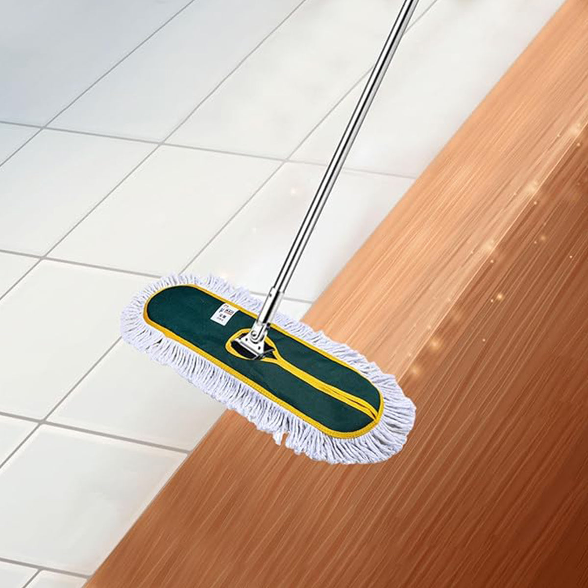 Extra Long Mop Assembly Anti-Slip Handle Floor Cleaning Tool Household Cleaner