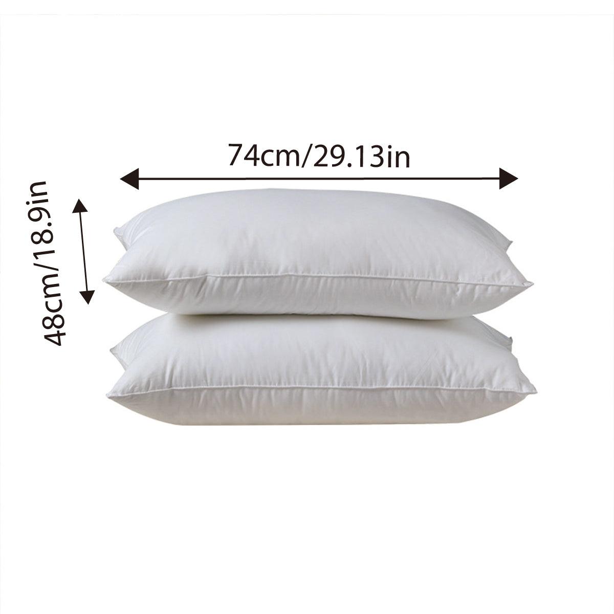 White Cotton Pillow Core Inserts Hotel Quality Pair Set