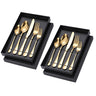10 Pcs Table Cutlery with Polished Steel — Golden