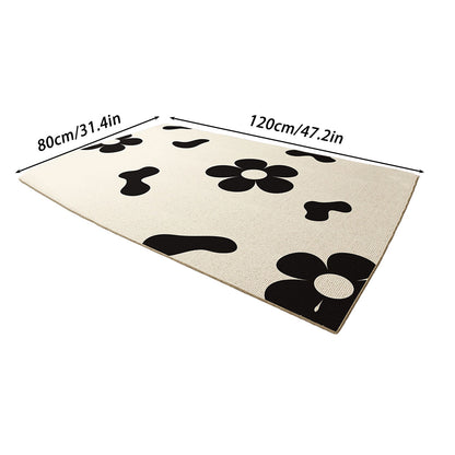 Crystal Velvet Anti Slip Floor Mat Soft Decorative Area Rug