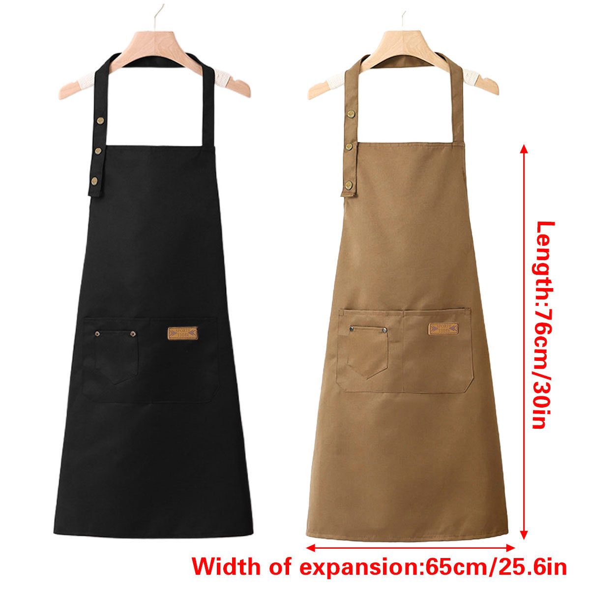 Adjustable Work Apron Neck Strap Waist Tie Kitchen Cooking Bib Apron Men Women