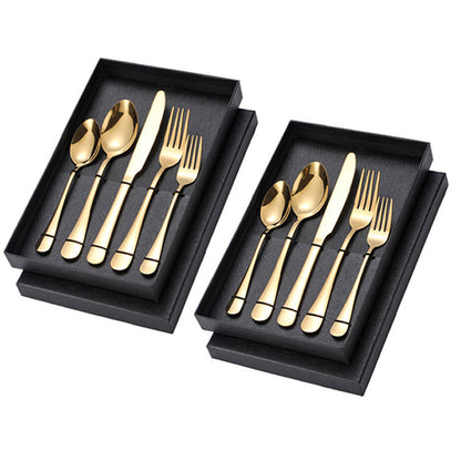2 Sets Stainless Steel Cutlery 10 Piece Dining Utensils