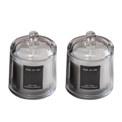 2Pcs Smokeless Glass Aromatherapy Candles Scented Gift Set for Relaxation AU