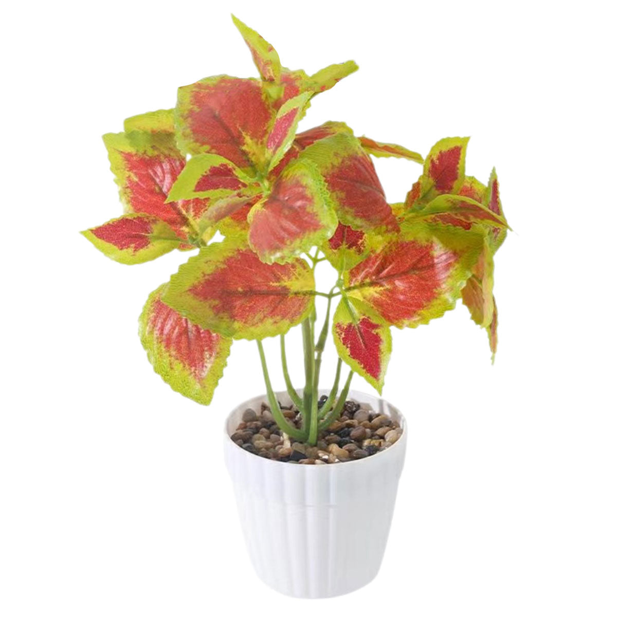 Artificial Small Potted Plant Decoration Faux Bonsai Greenery Indoor Home Decor