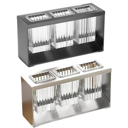 3Holes Multifunctional Kitchen Storage Rack Built-in StorageBox Chopstick Holder