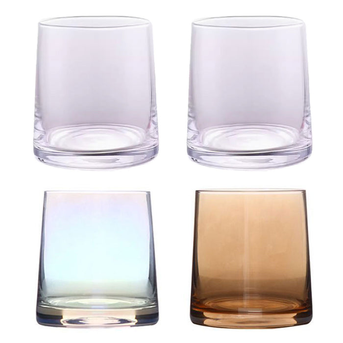 2 Pcs Glass Toothbrush Cups for Basin Storage