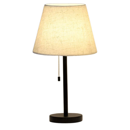 Bedside Table Lamp Modern Design with Pull Chain for Reading
