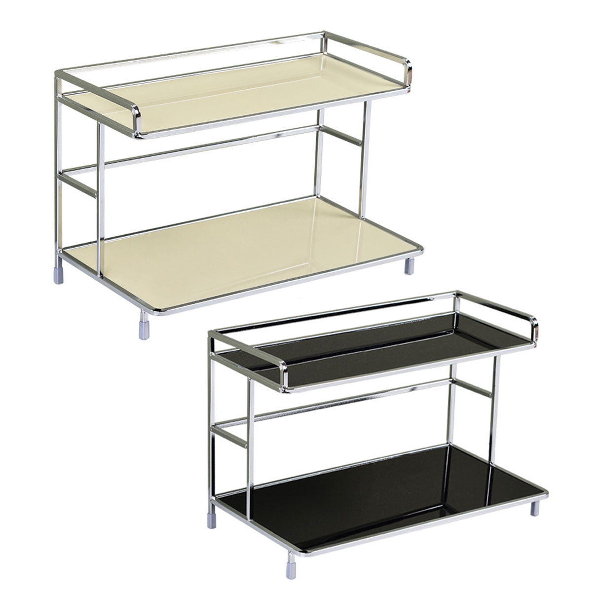 Kitchen Bathroom Desktop Storage Rack Water Cup Holder Cosmetic Iron Shelf  AU