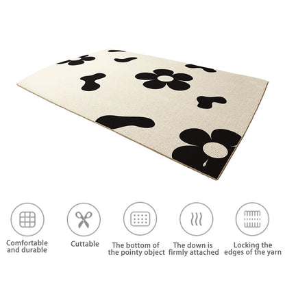 Crystal Velvet Anti Slip Floor Mat Soft Decorative Area Rug