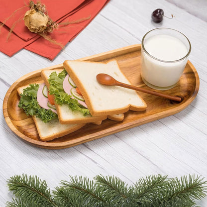 8pcs Wooden Cake Tray Home Serving Tray for Treats Snacks and Desserts Use AU