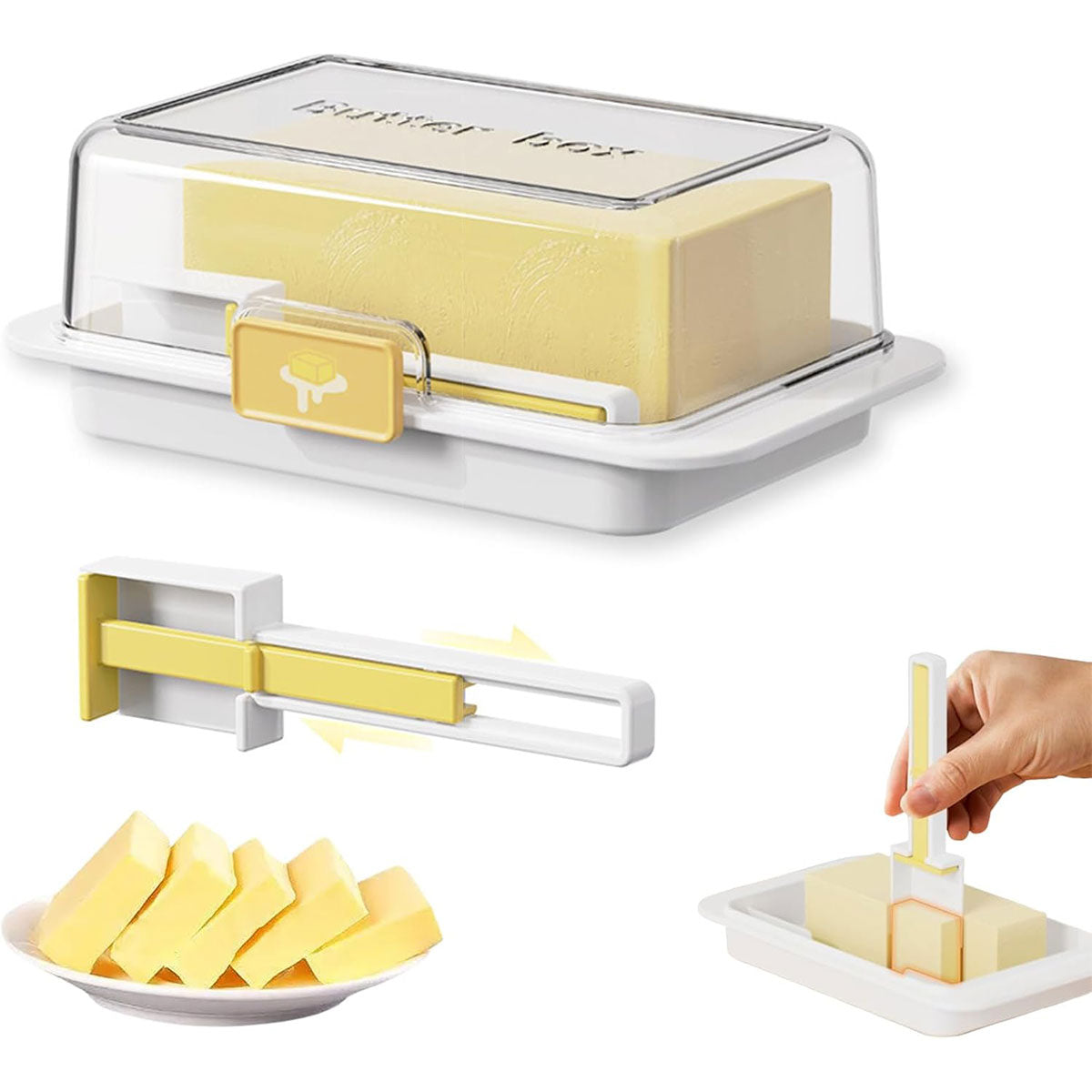 Butter Storage Dish with 10g Grid and Spoon – Product View 11