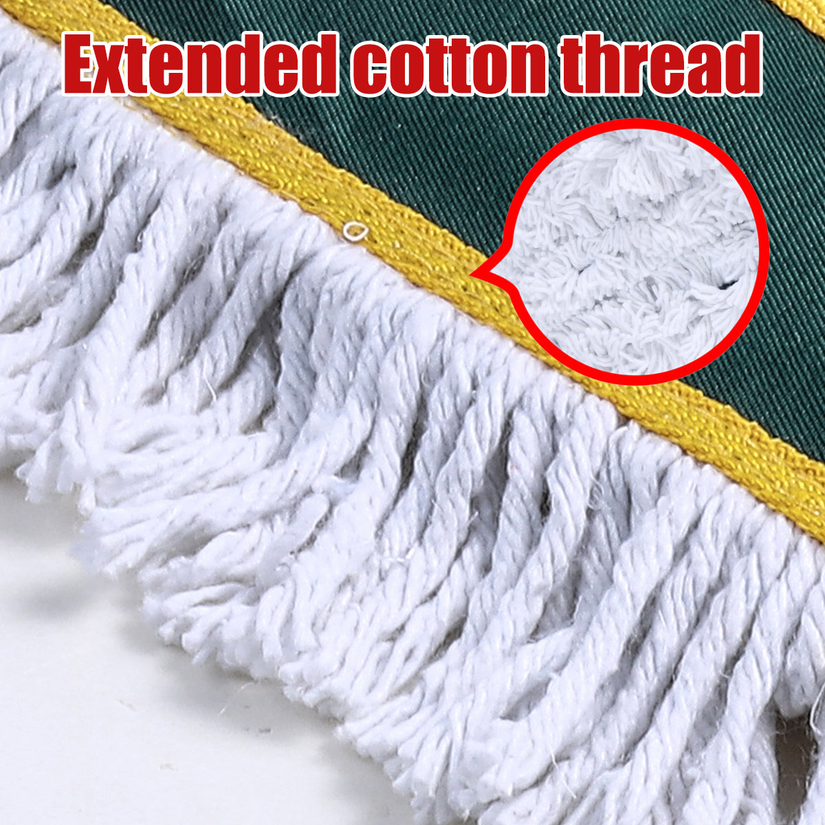 Extra Long Mop Assembly Anti-Slip Handle Floor Cleaning Tool Household Cleaner