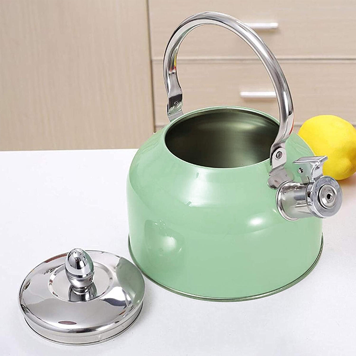 Stainless Steel Kettle 2.5L Household Water Boiler Whistling Teapot