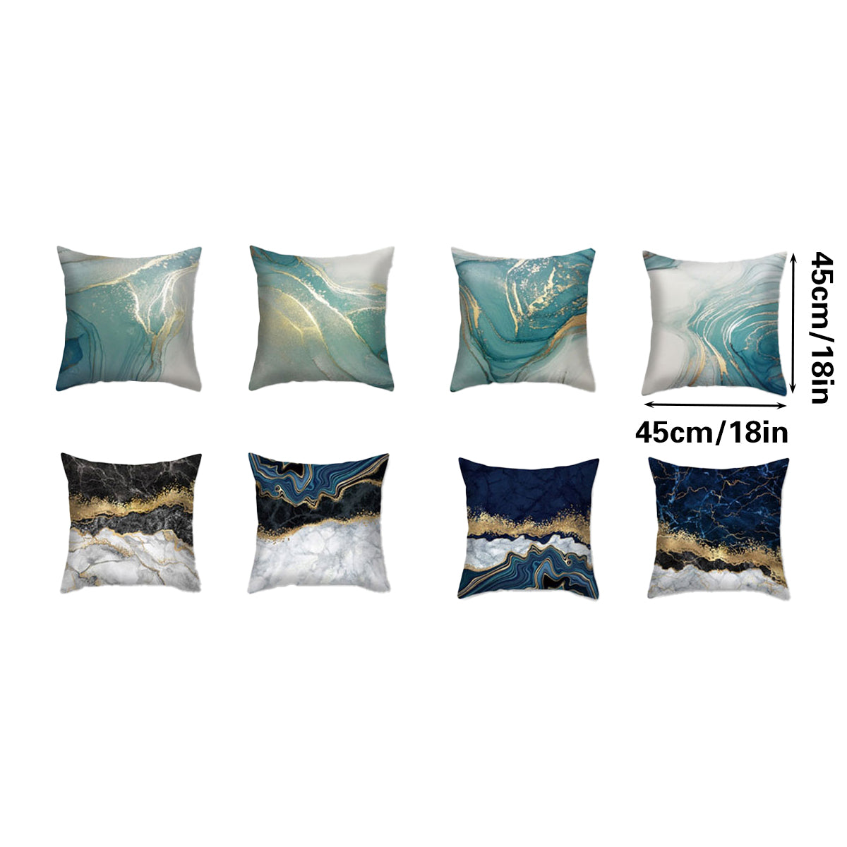New 4PCS Home Printed Pillow Cases Decorative Cushion Covers Sofa Pillow Covers