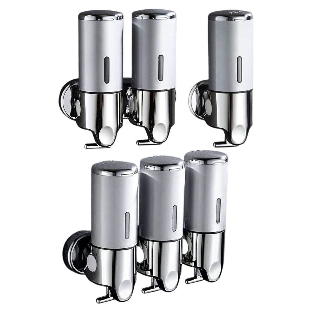 Lever Soap Dispenser Manual Push Shower Gel Hotel Bathroom Use