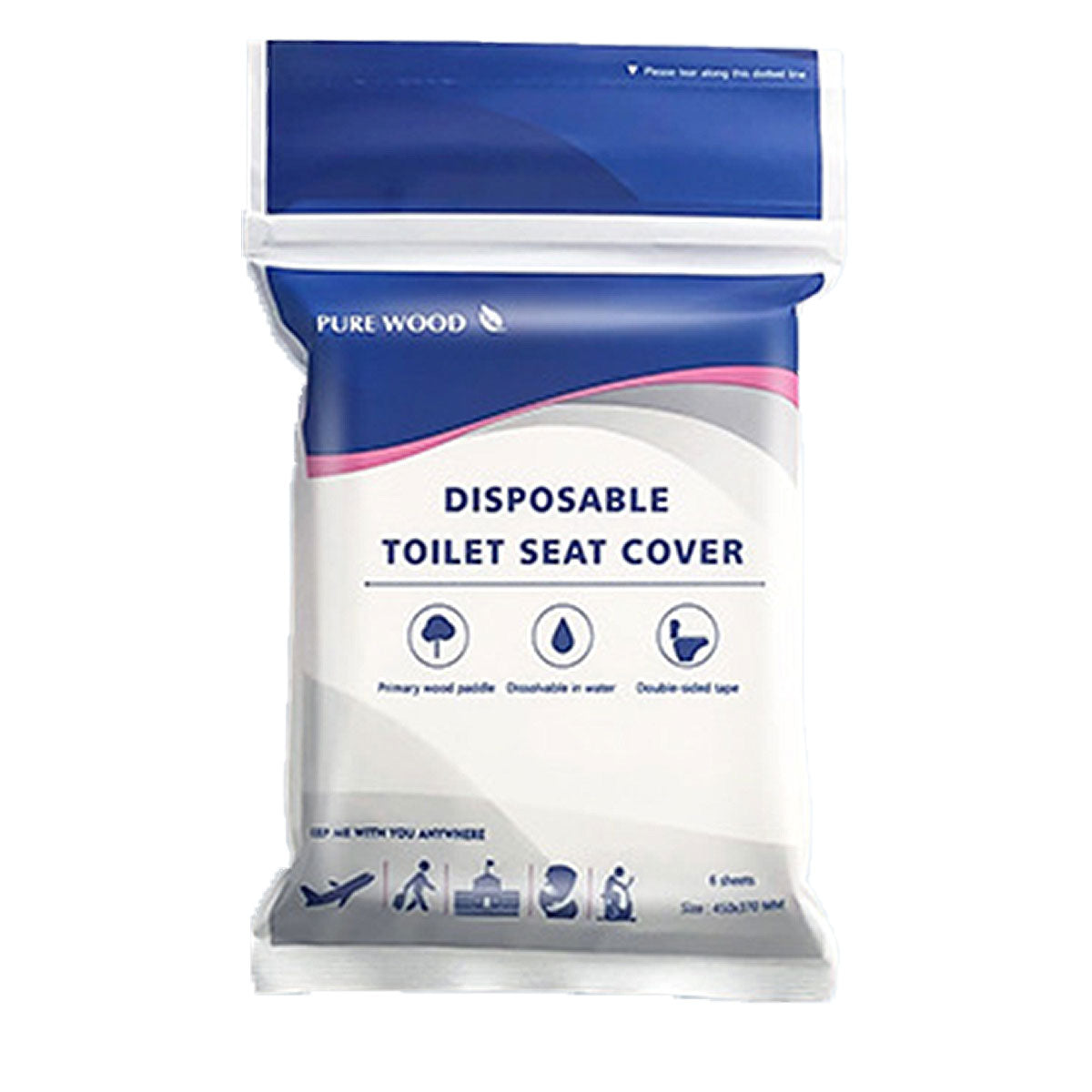 10PCS Disposable Water Soluble Toilet Seat Cover Travel Hygiene Paper Mat AU
