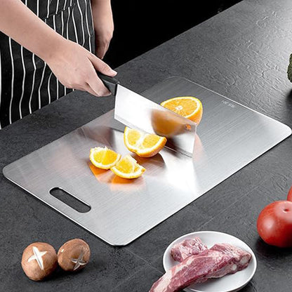 Stainless Steel Cutting Board Kitchen Thickened Double-sided Chopping Boards AU