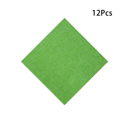 12PCS Self-Adhesive Spliced Carpet Anti Slip Floor Mat Set