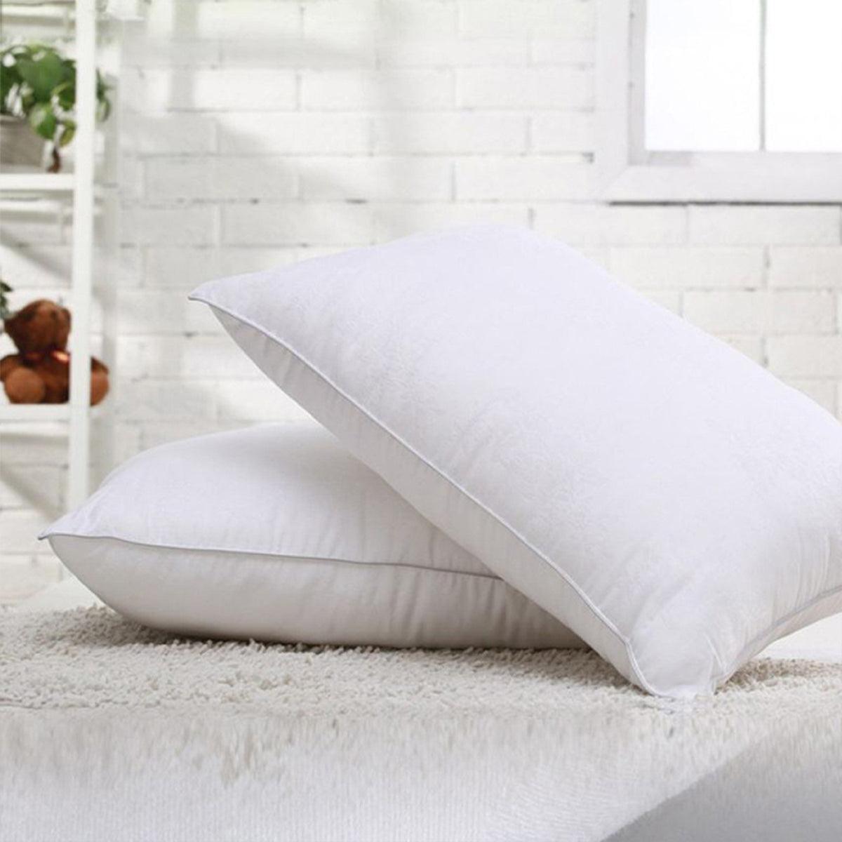 White Cotton Pillow Core Inserts Hotel Quality Pair Set