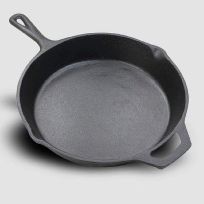 Cast Iron Frying Pan 30cm Skillet with Heat Resistant Handle