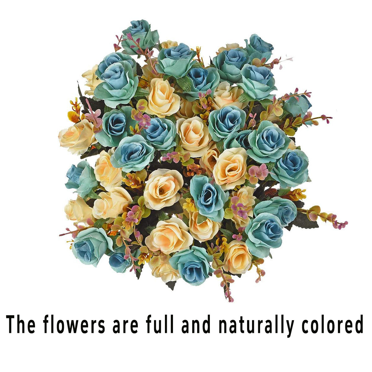 4pcs Artificial Flowers Floral Arrangement for Living Room Decor