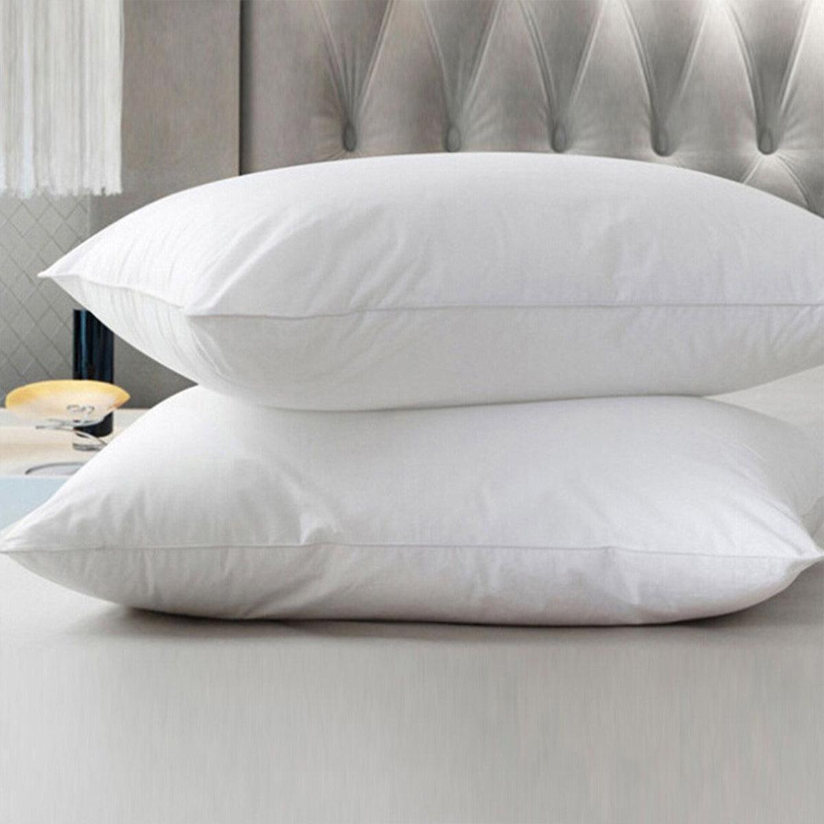 White Cotton Pillow Core Inserts Hotel Quality Pair Set