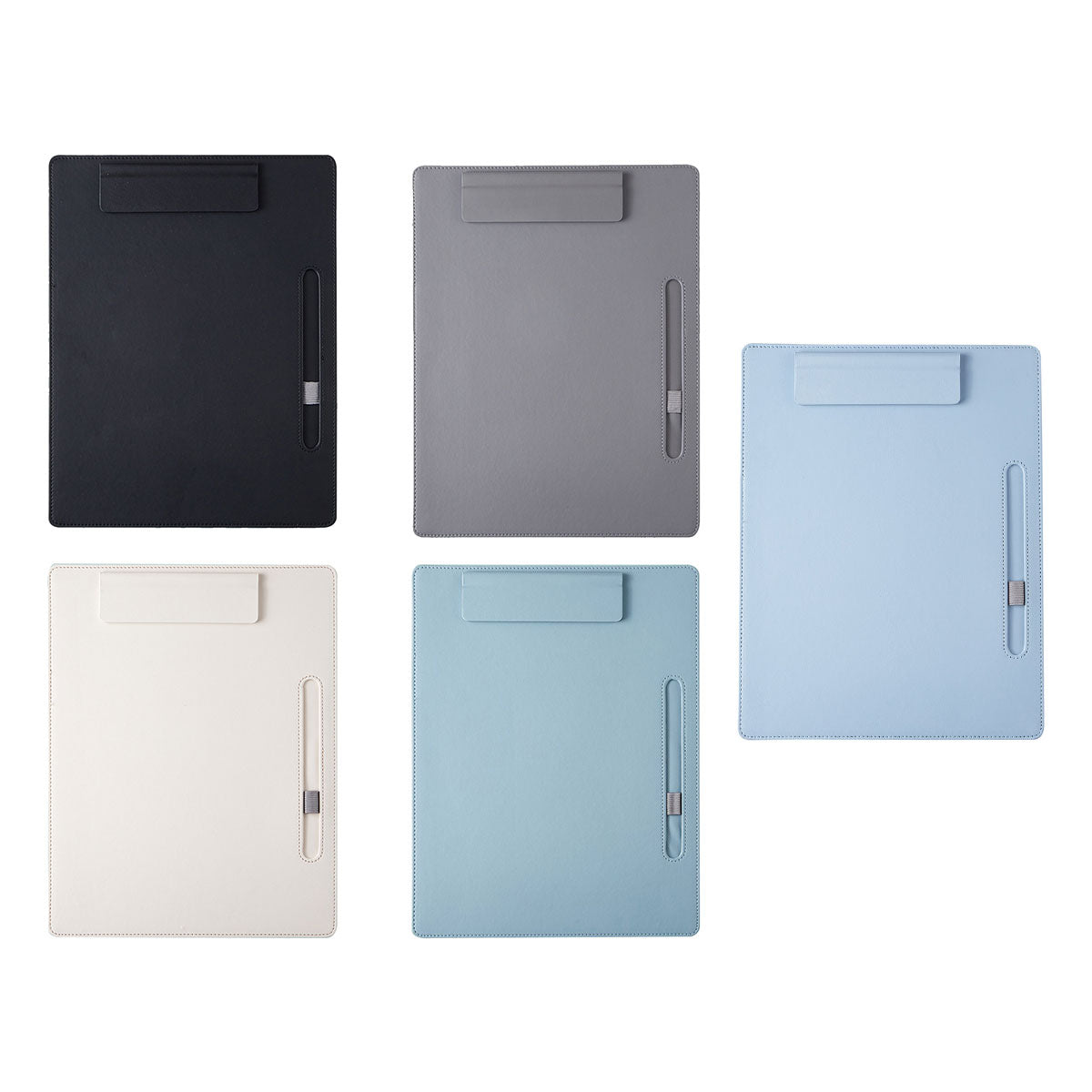2 Pcs Leather Clipboard Conference File Holder for Hotel Menu