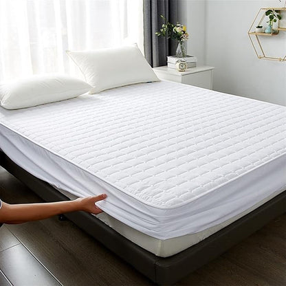 Waterproof Mattress Protector Fitted Bed Top Cover for Hotels