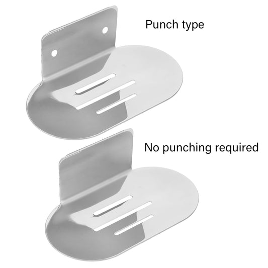 Stainless Steel Soap Dish Wall-Mounted Bathroom Shower Rack