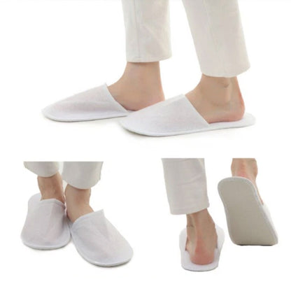 20 Pairs Disposable Hotel Slippers Thickened Non-Slip