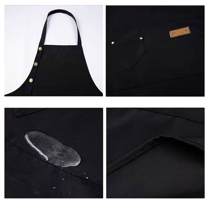 Adjustable Work Apron Neck Strap Waist Tie Kitchen Cooking Bib Apron Men Women
