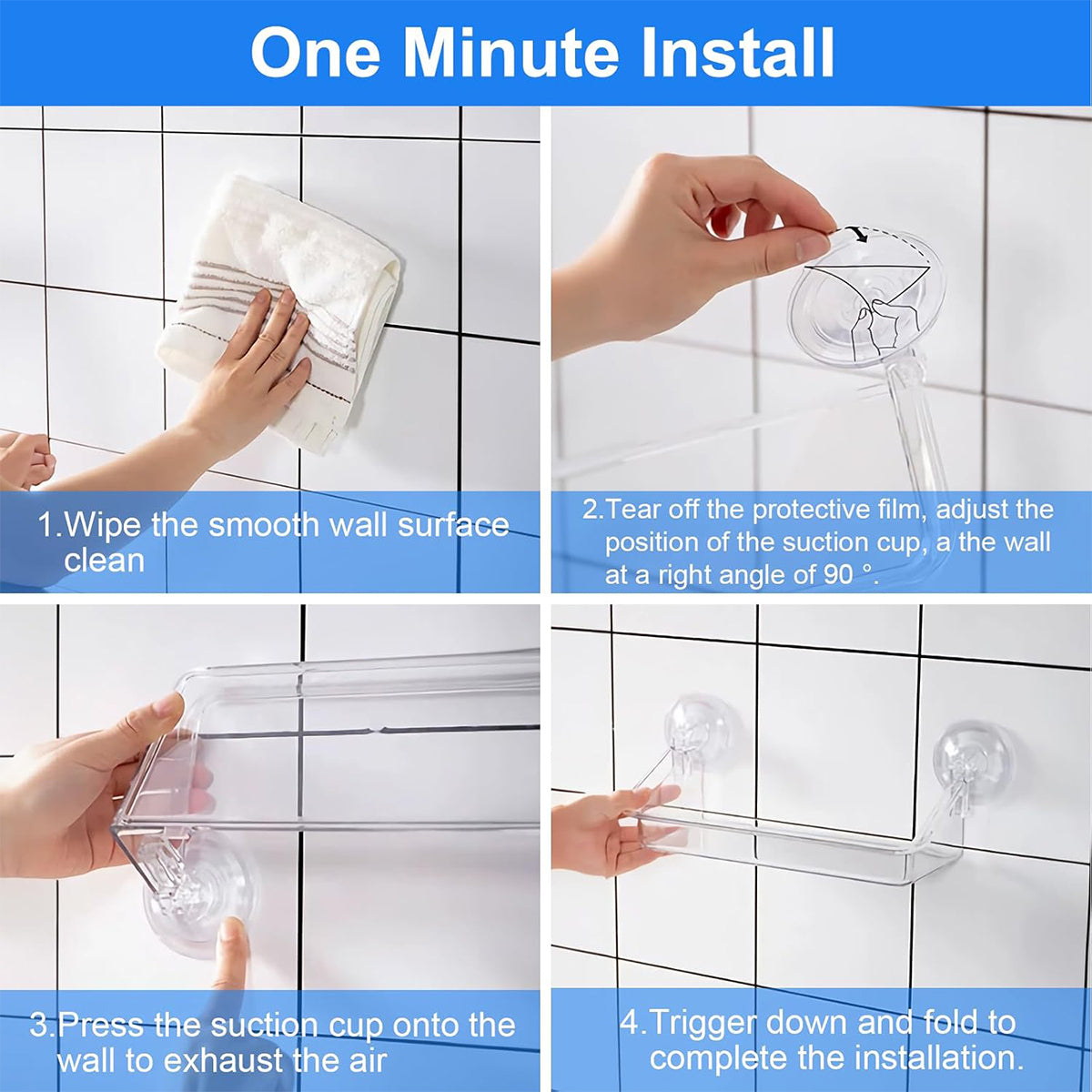 Wall Mounted Bathroom Shelf Storage Box Organizer with Drainage for Home Use