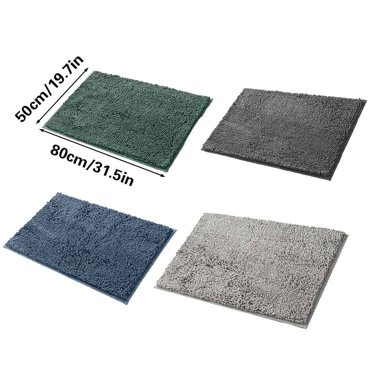 Anti-Slip Bathroom Mat Water-Absorbing Floor Mat Foot Mat Non-Slip Door Mat AU