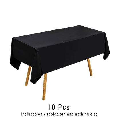 10pcs PEVA Rectangle Tablecloths Solid Colour Waterproof Party Table Covers AU