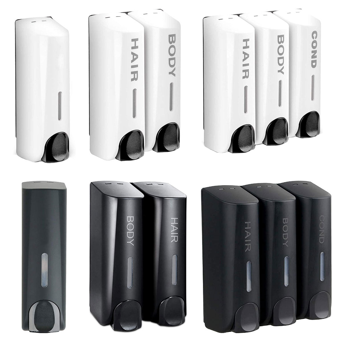 Wall Mounted Soap Dispenser Multi Chamber for Hotel Bathrooms