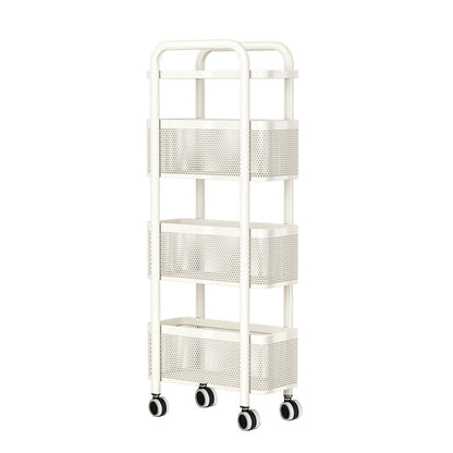 Multi Shelf Bathroom Storage Trolley Organizer with Pull Out Drawer Unit Stand