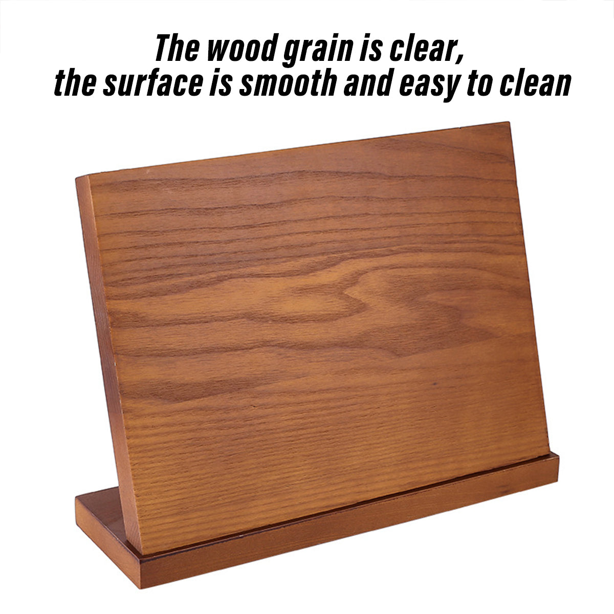 Wooden Magnetic Knife Holder Kitchen Counter Storage Rack Multi Functional Block