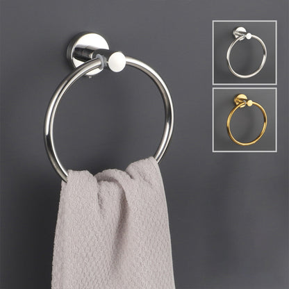 Bathroom Towel Rack Wall Mounted Towel Ring Black Toilet Paper Holder Shelf AU