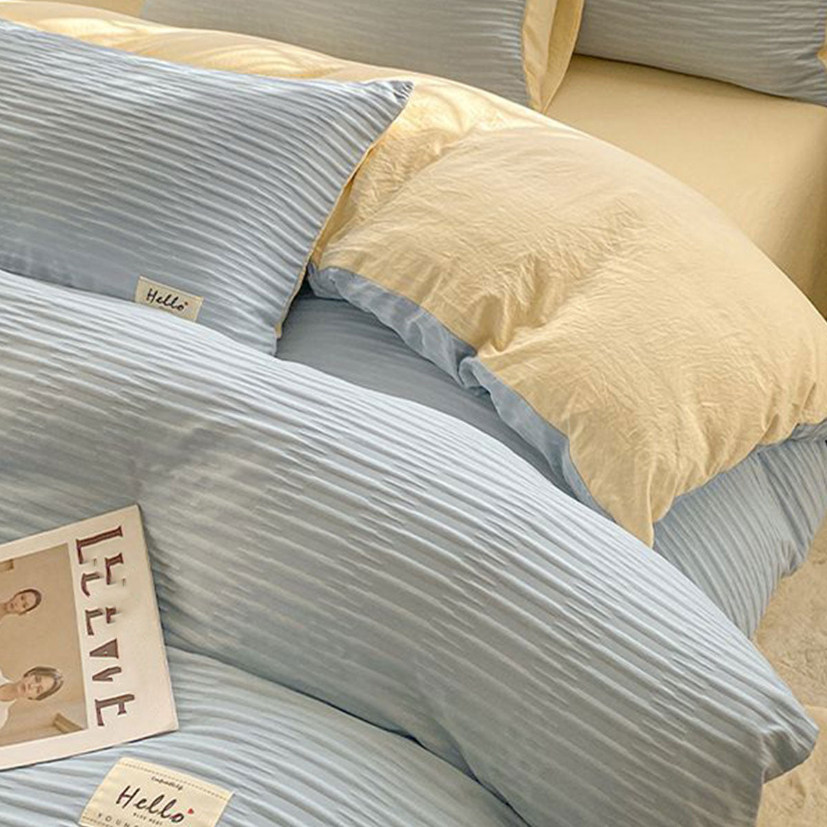Super Soft Solid Color Duvet Cover with Zipper 180x220 cm