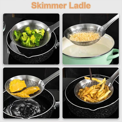 Stainless Steel Colander Spoon Strainer for Pasta Rice and Vegetables