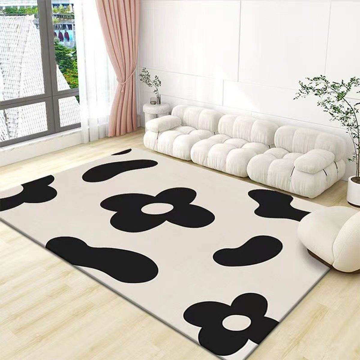 Crystal Velvet Anti Slip Floor Mat Soft Decorative Area Rug