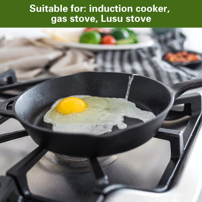 Cast Iron Frying Pan 30cm Skillet with Heat Resistant Handle