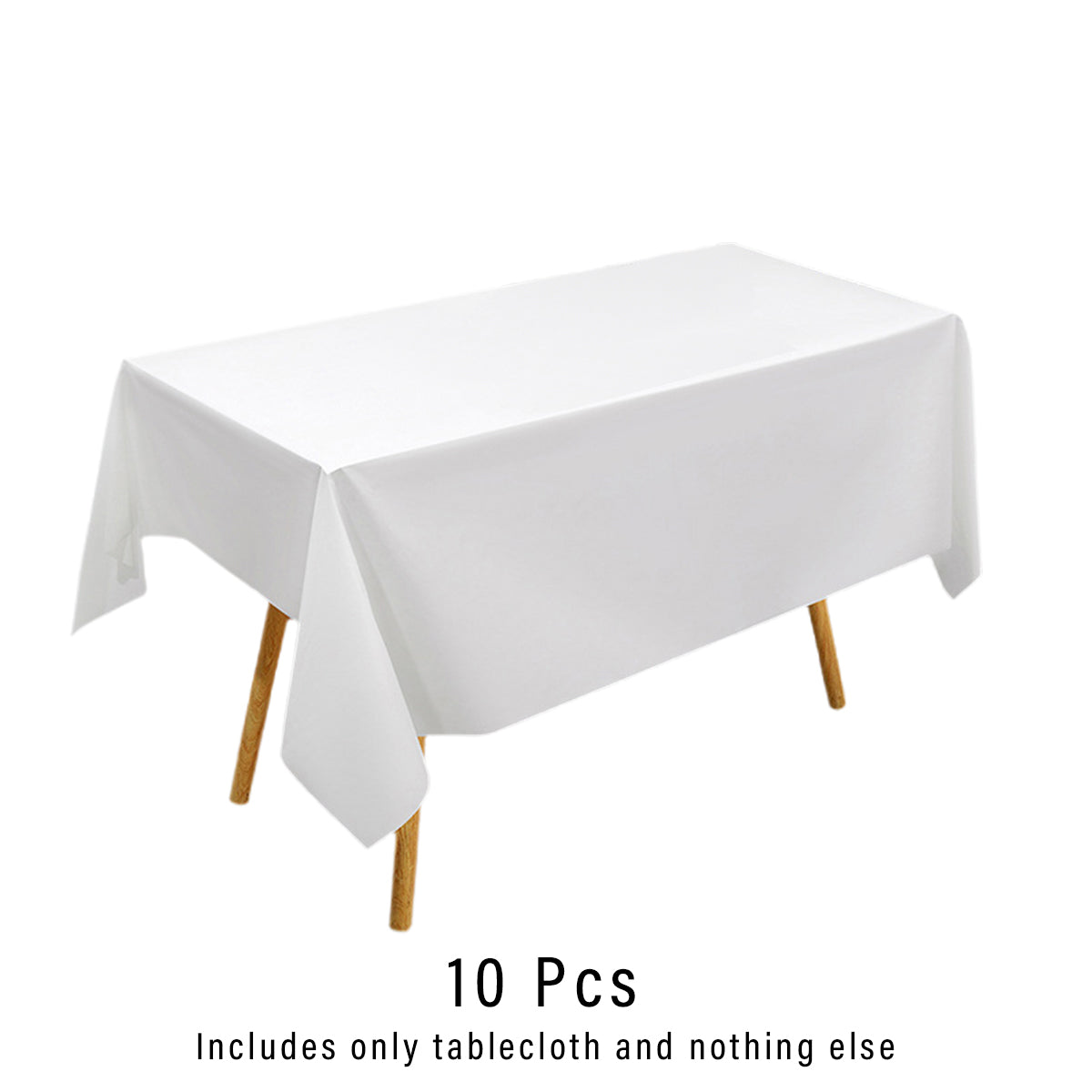 10pcs PEVA Rectangle Tablecloths Solid Colour Waterproof Party Table Covers AU
