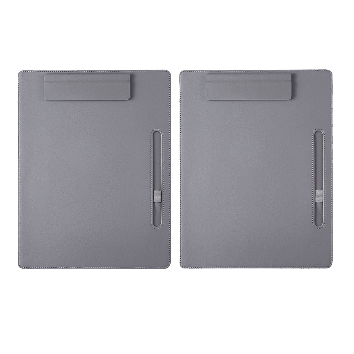 2 Pcs Leather Clipboard Conference File Holder for Hotel Menu
