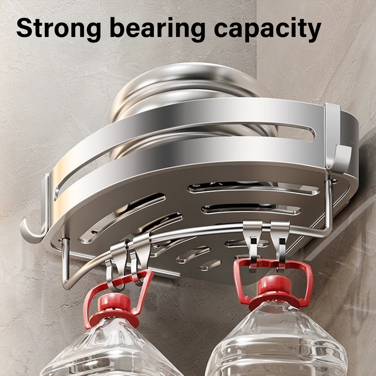 Wall Mounted Bathroom Shelf Triangle Corner Shower Storage Rack for Toiletries