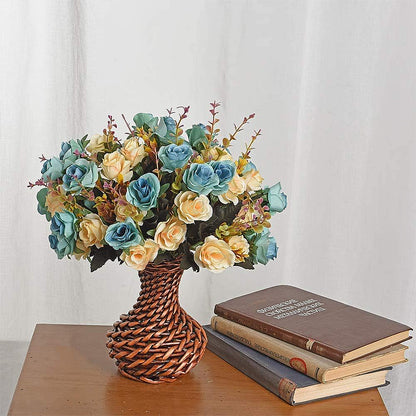 4pcs Artificial Flowers Floral Arrangement for Living Room Decor