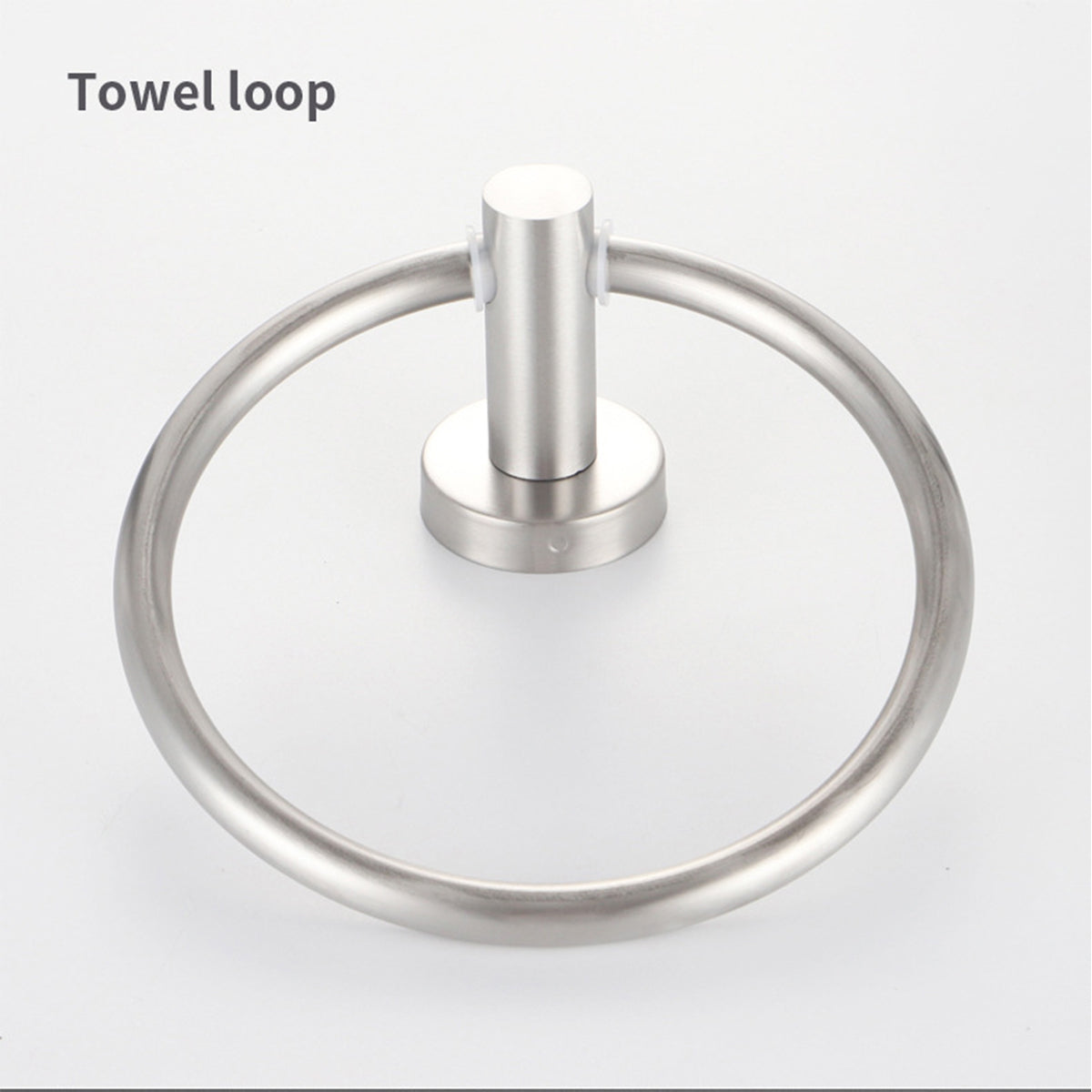 Bathroom Towel Rack Wall Mounted Towel Ring Black Toilet Paper Holder Shelf AU